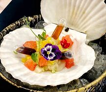 Тартар из гребешка по-тайски