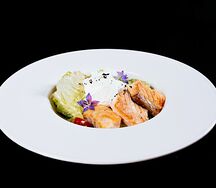 Салат Лионский с лососем