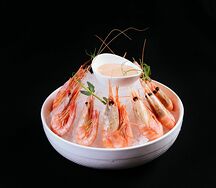 Креветки Магаданские с соусом спайси