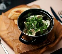 Мидии в сливочном соусе