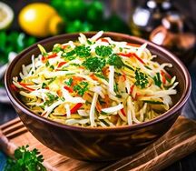 Витаминный салат с клюквой