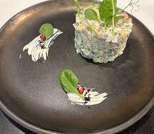 Салат Оливье с говяжим языком