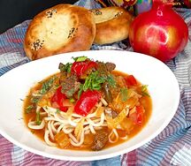 Лагман с бульоном