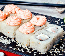 Ролл Лава с креветкой