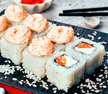 Ролл Лава с лососем