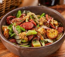 Салат Баварский с колбасками