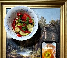 Салат теплый из печеных овощей 