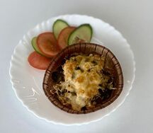 Жюльен с курицей и грибами