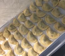 Вареники с картофелем постные