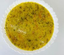 Рисовый суп на курином бульоне