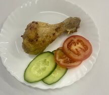 Запеченная куриная голень