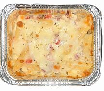 Паста с беконом и томатами