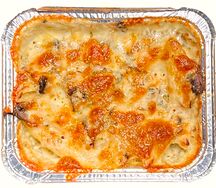 Паста с грибами и курицей