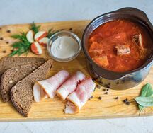 Борщ с говядиной