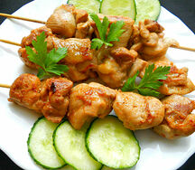 Шашлык из куриного филе