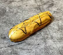 Эклер Карамель с заварным кремом