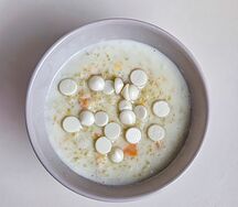 Пшенная каша с тыквой и белым шоколадом