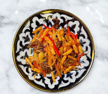 Картофель фри с мясом