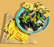 Мидии в перечном соусе