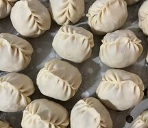  Манты с рубленым мясом и тыквой 