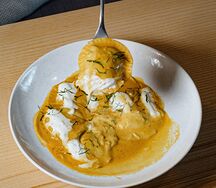 Равиоли с крабом