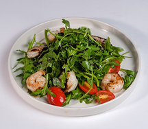 Руккола с креветками