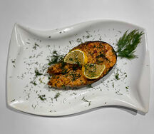 Запеченное филе семги