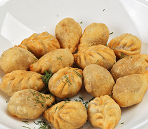 Пельмени жареные
