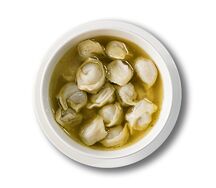 Пельмени с белым бульоном 