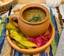 Лобио с грецким орехом