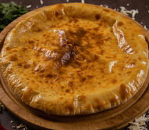Пирог с сыром и грибами