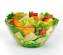 Салат Цезарь с креветками