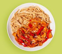 Соевое мясо в кисло-сладком соусе