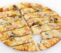 Сырные палочки с ветчиной и грибами