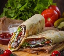 Дёнер в тортилье с говядиной стандарт