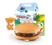 Детский обед с бургером