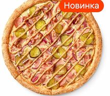 Мега пицца с беконом Средняя Традиционное