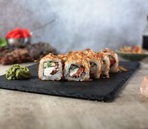 Бонито со свежим лососем