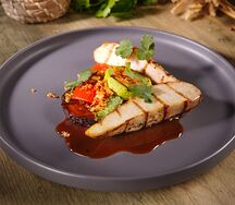 Куриная грудка с овощами гриль