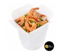 Лапша с креветкой и овощами