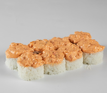 Острый ролл с лососем