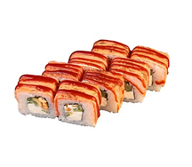 Опаленный ролл с лососем