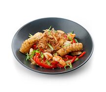 Вок лапша с морепродуктами