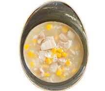 Куриный суп со сладкой кукурузой и яйцом
