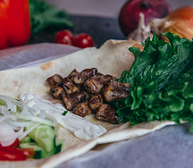 Шашлык из куриных сердечек