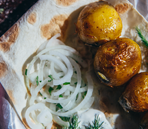 Картофель на углях