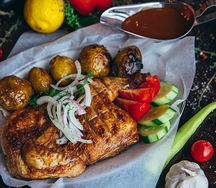 Цыпленок половинка