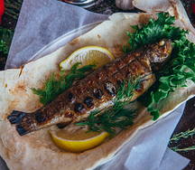 Форель на углях