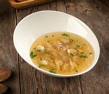 Пельмени с бульоном