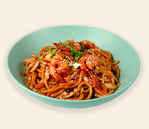 Удон с креветками